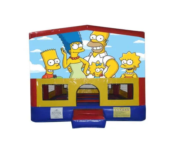 The Simpsons Small Square Jumping Castle