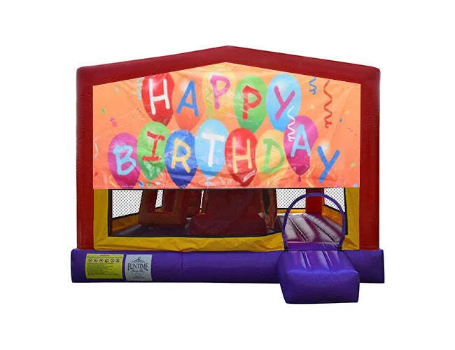 Happy Birthday Extra Large Obstacle Combo Jumping Castle