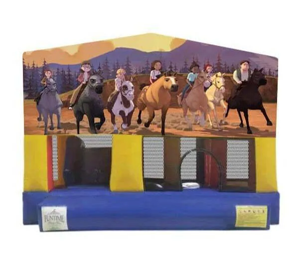 Dreamworks Spirit Small Slide Jumping Castle