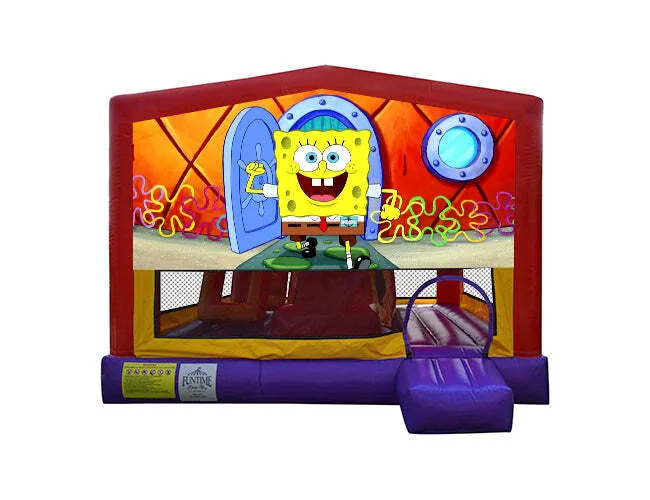 Spongebob Extra Large Obstacle Combo Jumping Castle