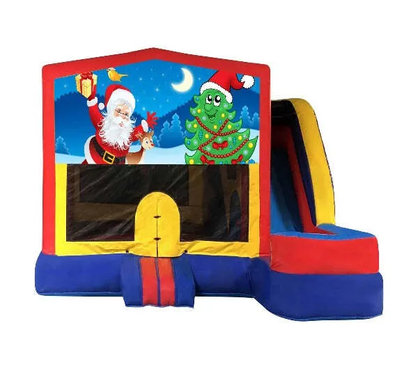 Christmas #2 Medium External Slide Jumping Castle