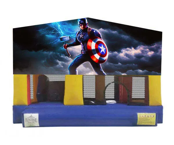 Captain America Small Slide Jumping Castle