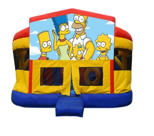 The Simpsons Double Super Drop Combo Jumping Castle
