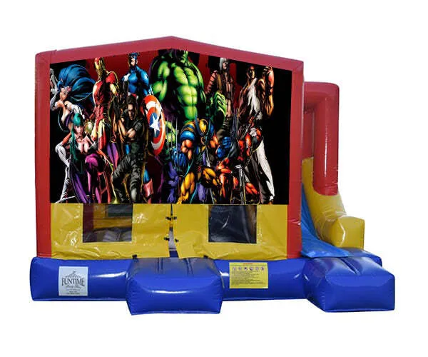 Marvel Super Heroes Small External Slide Jumping Castle