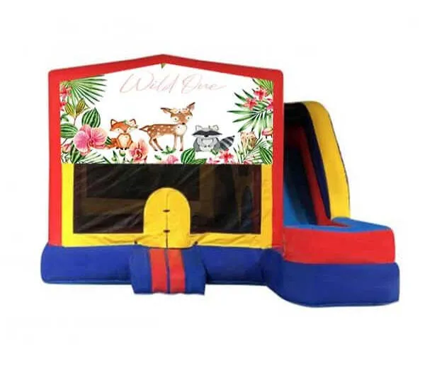 Forest - Wild One Medium External Slide Jumping Castle