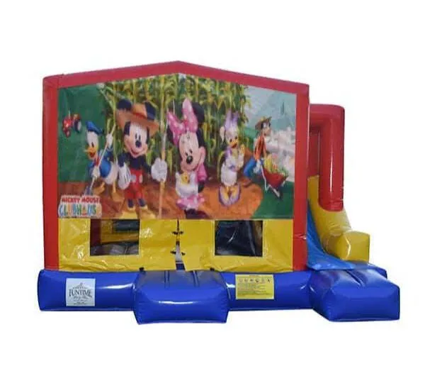 Mickey Mouse Club House Small External Slide Jumping Castle