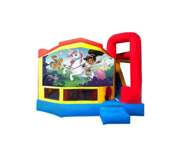 Nelia The Princess Knight Medium Internal Slide Jumping Castle