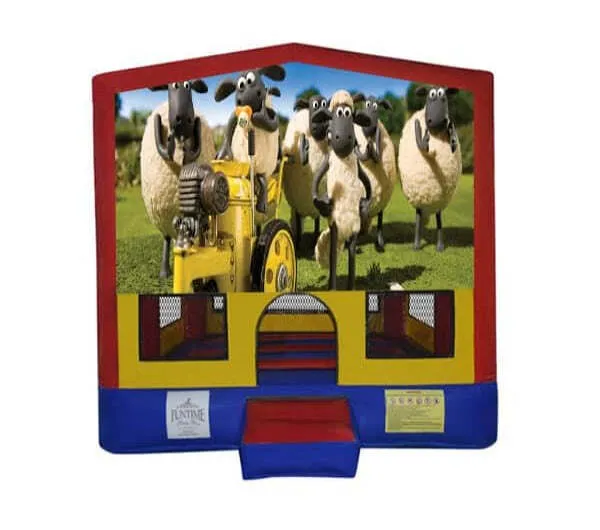 Shaun the Sheep Small Square Jumping Castle