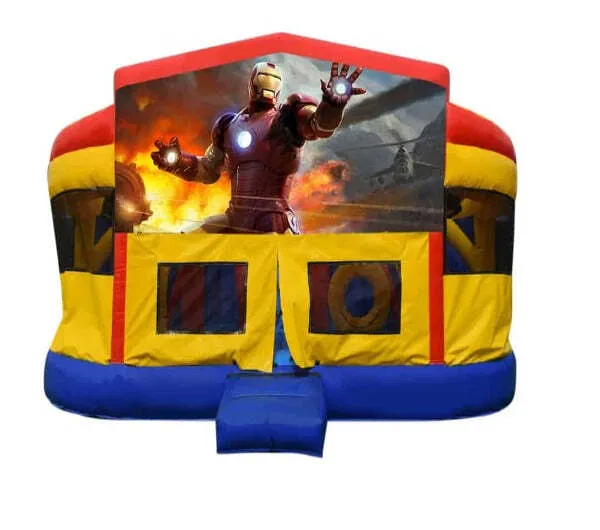 Iron Man Double Super Drop Combo Jumping Castle