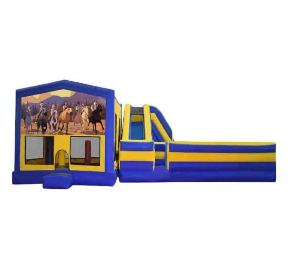 Dreamworks Spirit Obstacle Mega Combo Jumping Castle