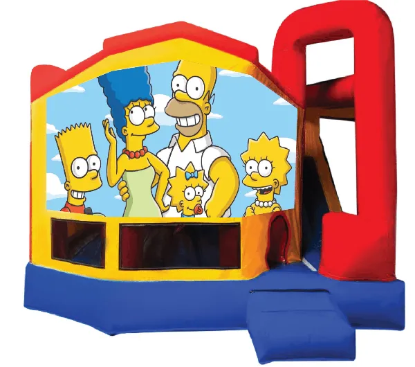 The Simpsons Medium Internal Slide Jumping Castle