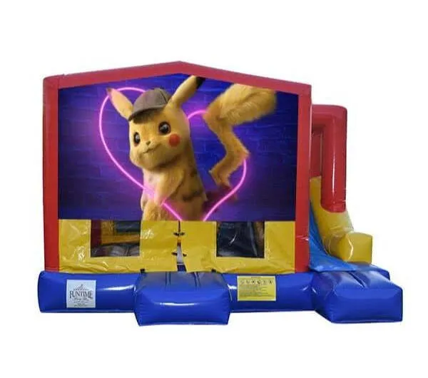 Detective Pikachu Small External Slide Jumping Castle