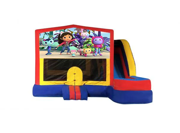 Gabby's Dollhouse Medium External Slide Jumping Castle