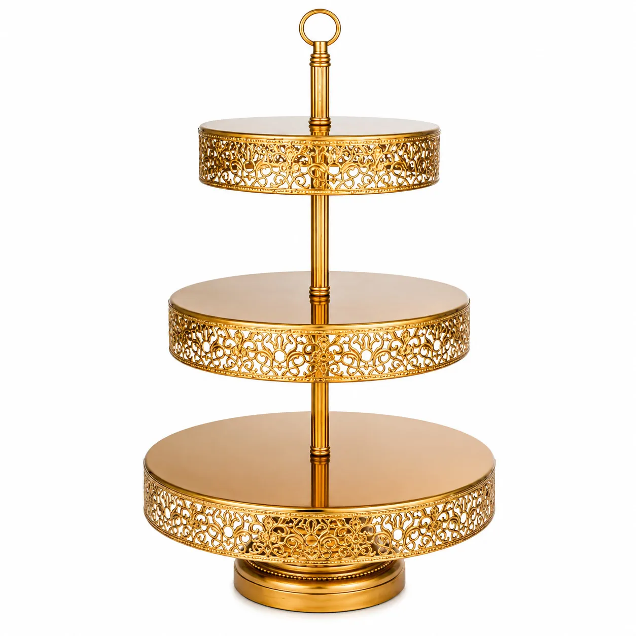 3 Tier Gold Display Vintage Cupcake Stand