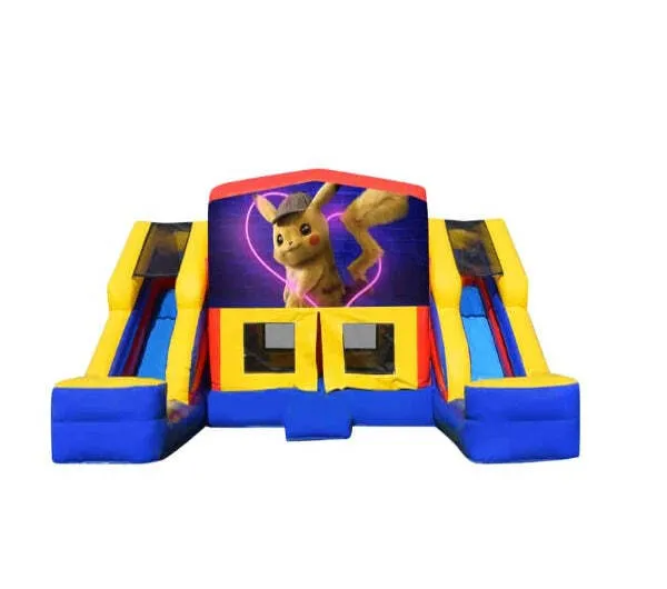Detective Pikachu Double Mega Combo Jumping Castle