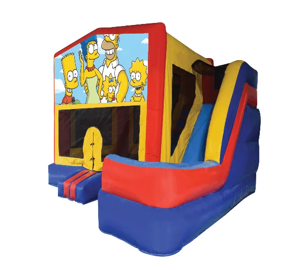 The Simpsons Medium External Slide Jumping Castle
