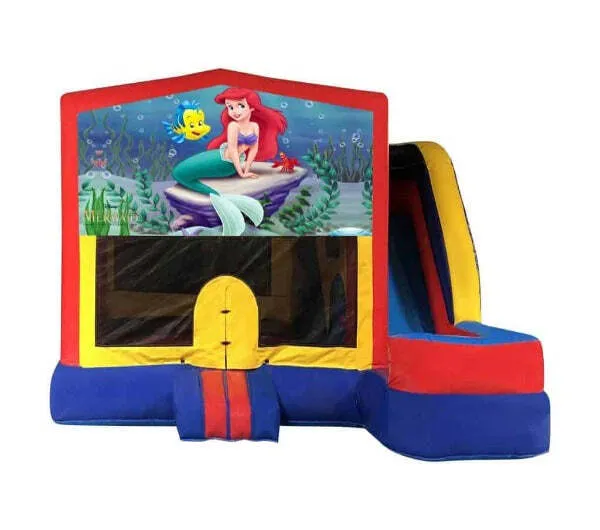 Little Mermaid Medium External Slide Jumping Castle