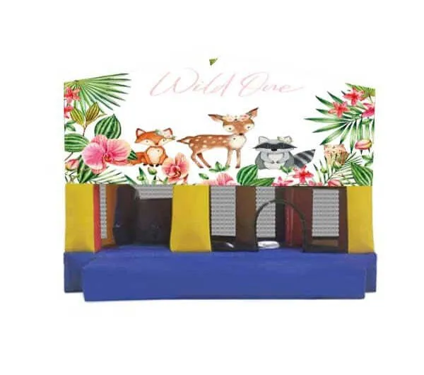 Forest - Wild One Small Slide Jumping Castle