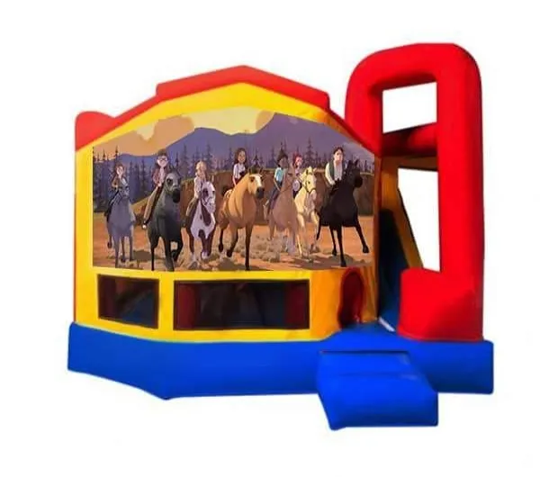 Dreamworks Spirit Medium Internal Slide Jumping Castle