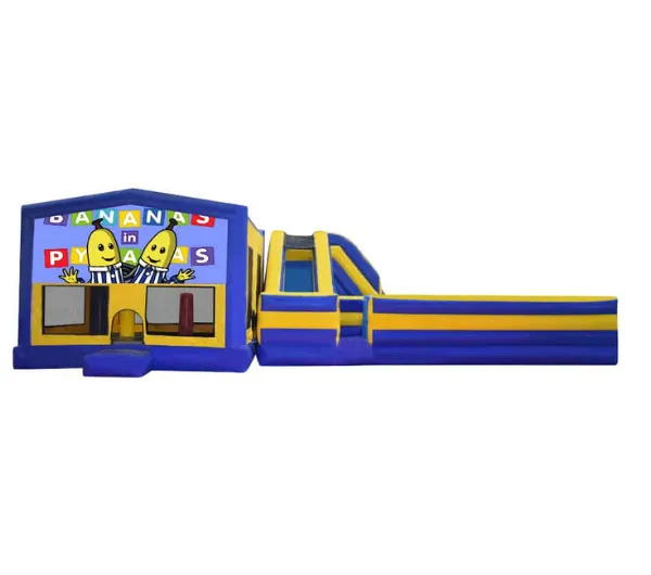 Bananas in Pyjamas Obstacle Mega Combo Jumping Castle