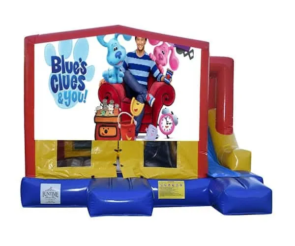 Blues Clues #2 Small External Slide Jumping Castle