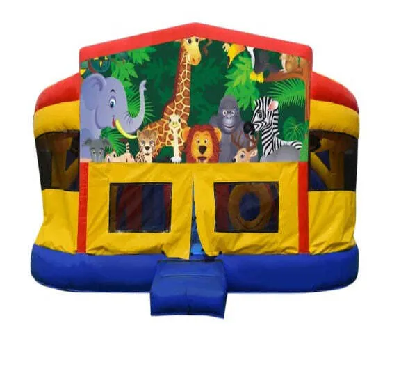Jungle Double Super Drop Combo Jumping Castle