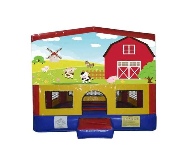 Farm Animals Small Square Jumping Castle
