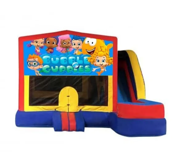Bubble Guppies Medium External Slide Jumping Castle