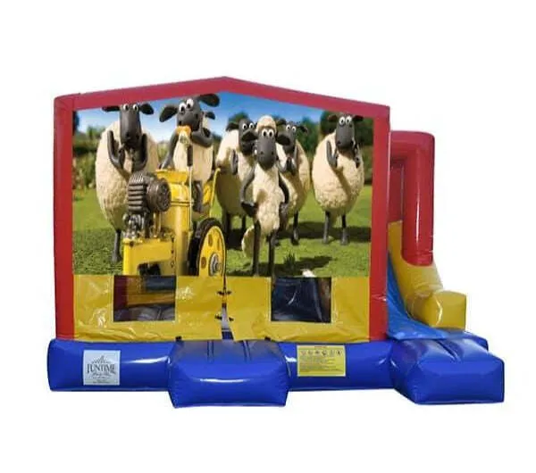 Shaun the Sheep Small External Slide Jumping Castle