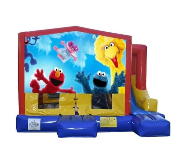 Sesame Street Small External Slide Jumping Castle