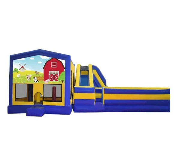 Farm Animals Obstacle Mega Combo Jumping Castle