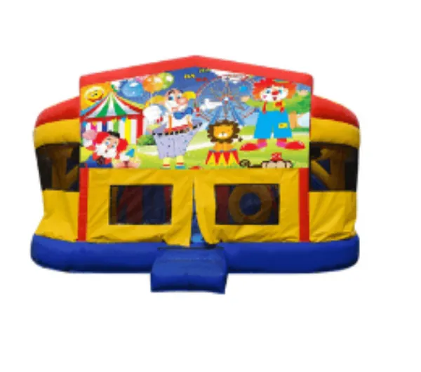 Circus Double Super Drop Combo Jumping Castle