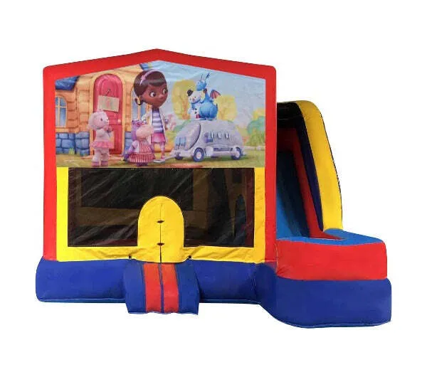 Doc McStuffins Medium External Slide Jumping Castle