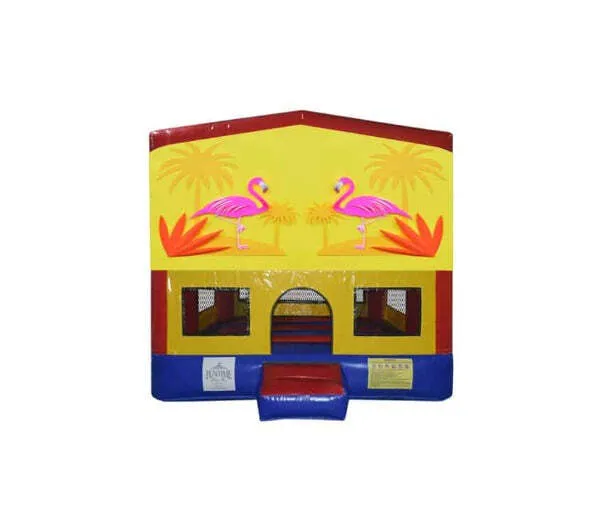 Flamingos Small Square Jumping Castle