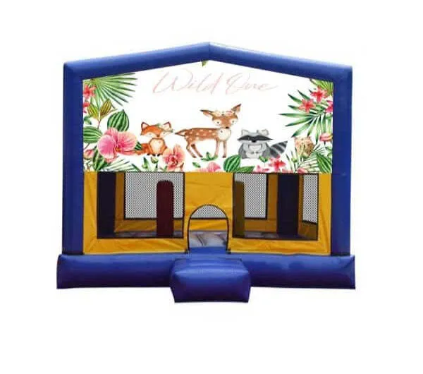 Forest - Wild One Medium Combo Jumping Castle