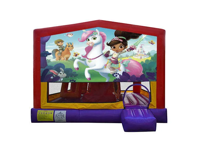 Nelia the Princess Knight Extra Large Obstacle Combo Jumping Castle