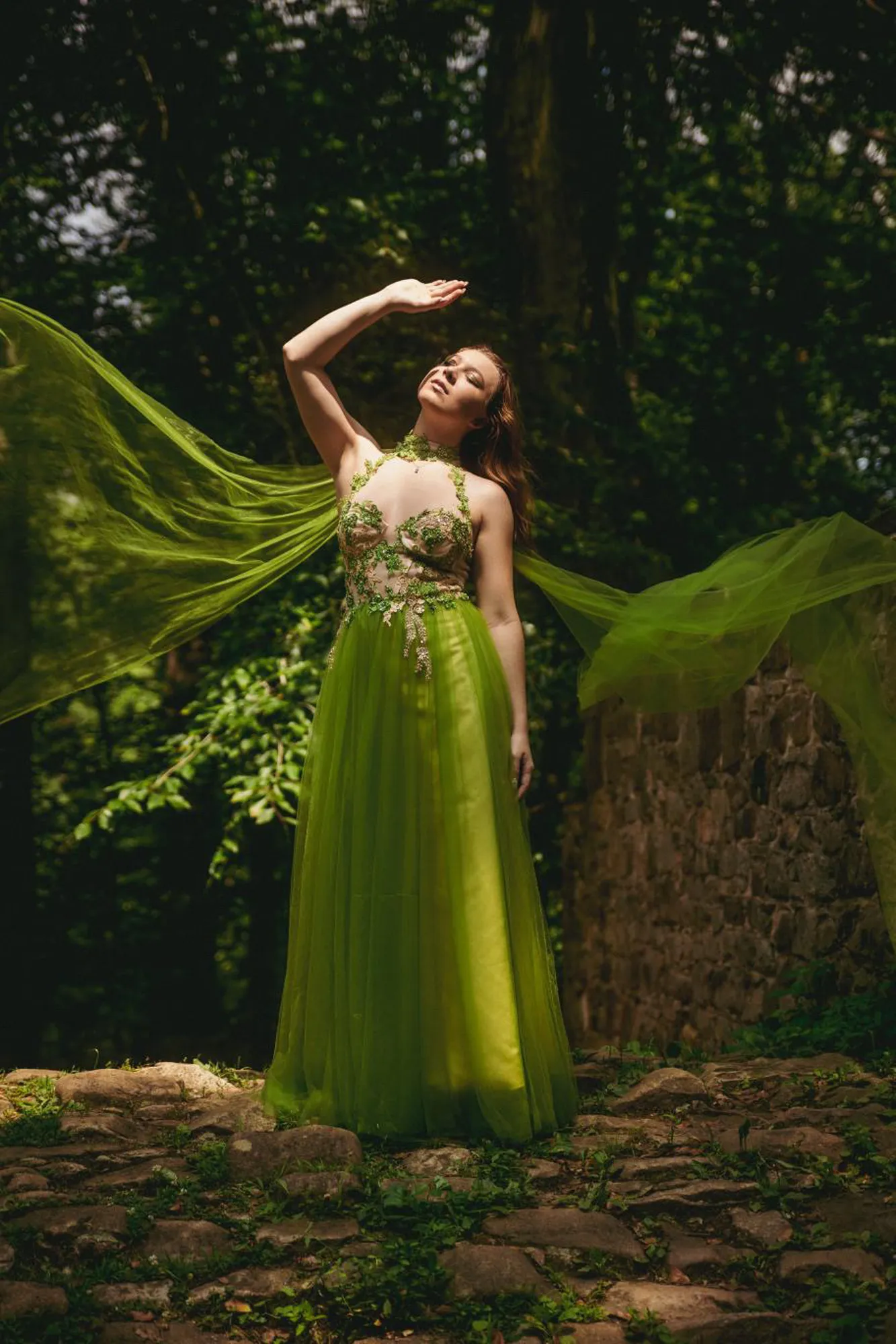 GREEN FAIRY COSPLAY DRESS