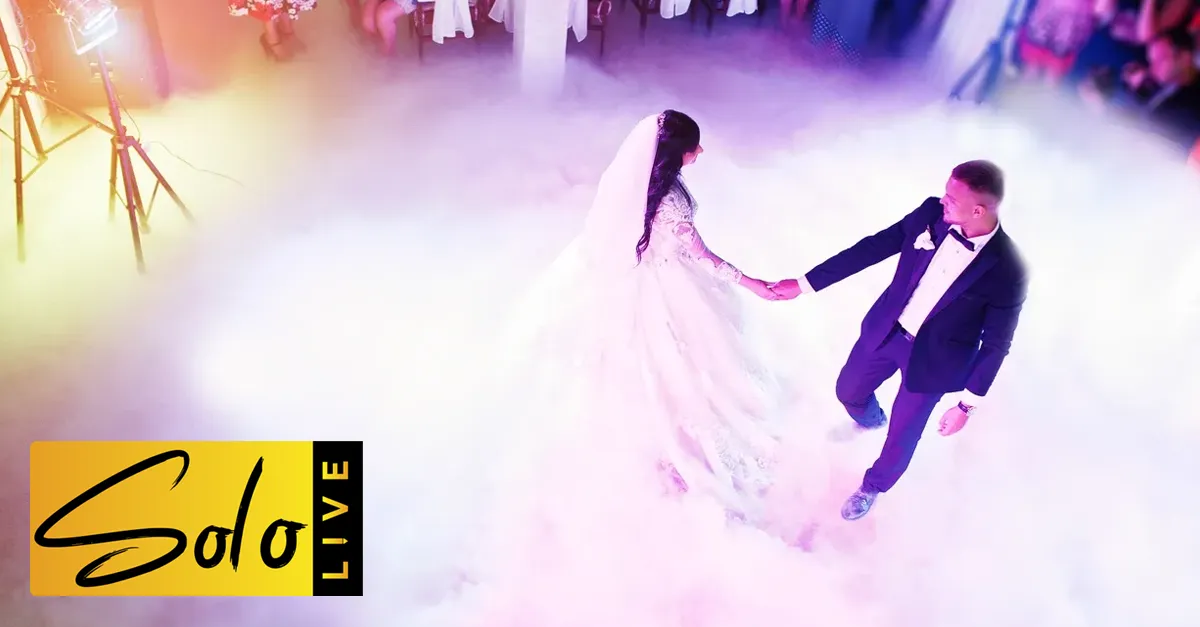 Wedding First Dance with Sparkler Machines and Low Floor Fog in Melbourne