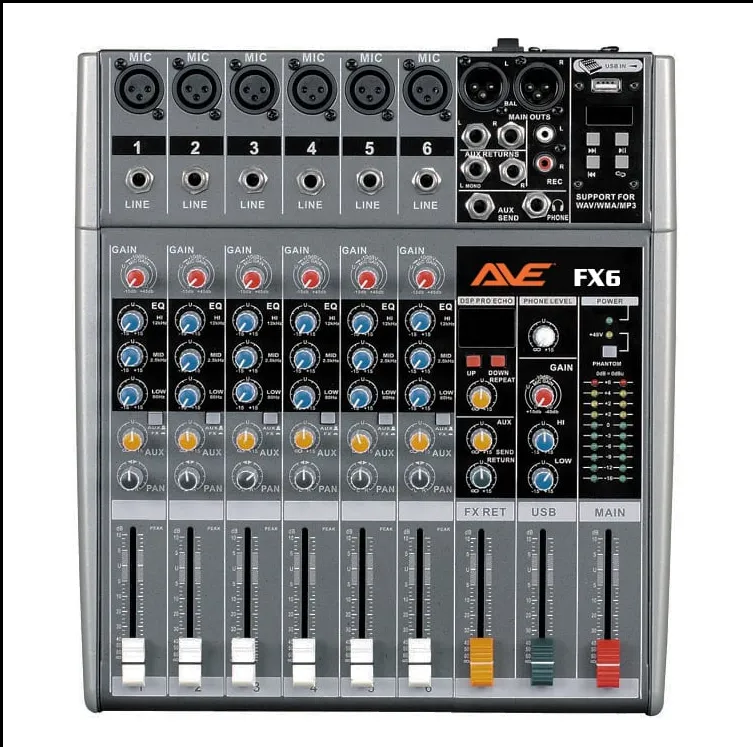 PA Mixer - FX12 PA Mixer with FX and USB 12 Channel
