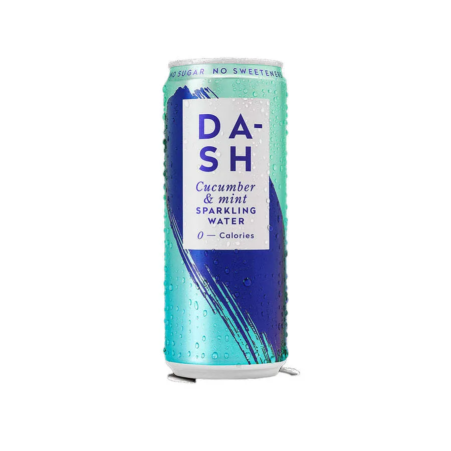 DASH Water Cucumber & Mint (330ml Can 12 Pack)