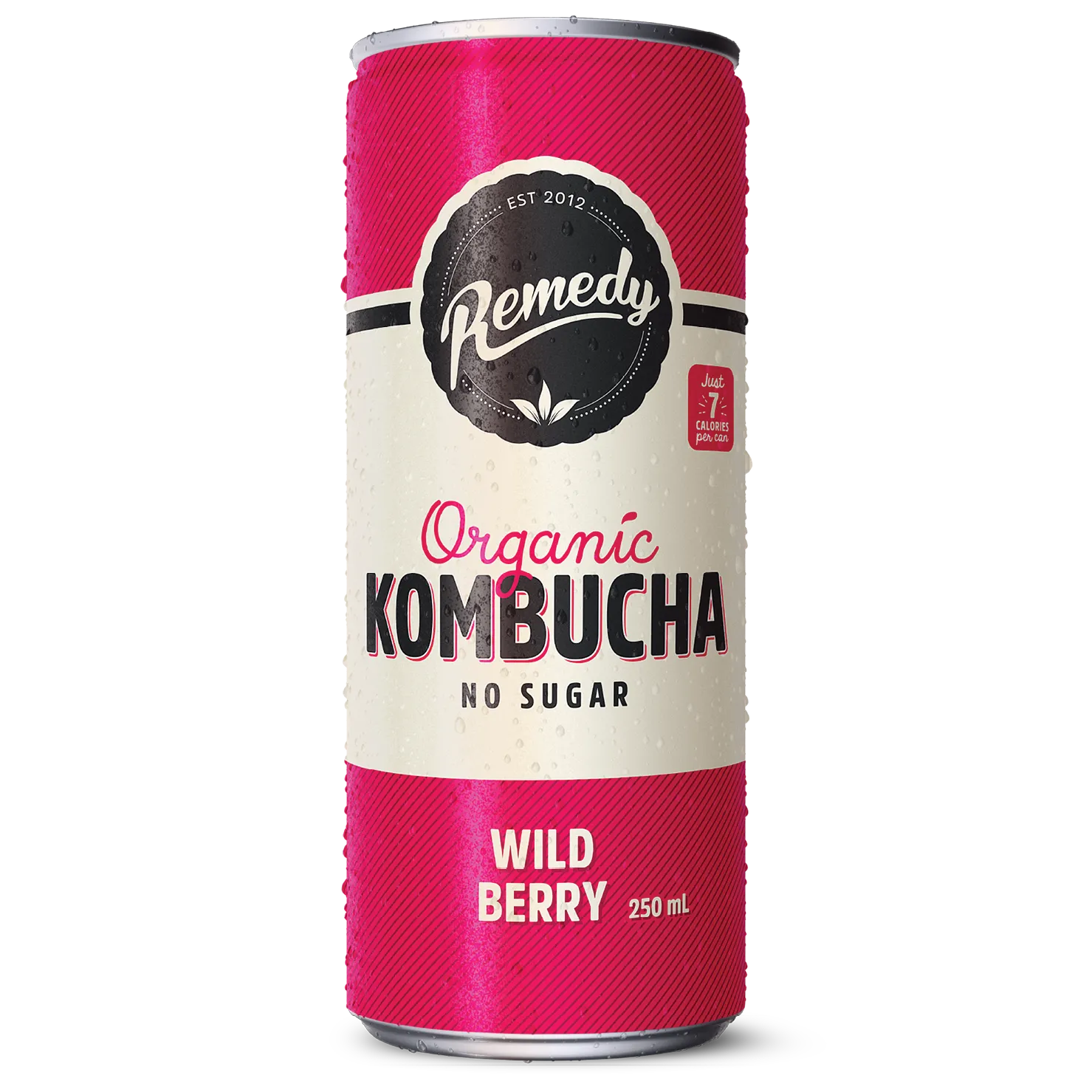 Remedy Kombucha Wild Berry 12 Pack (Can)