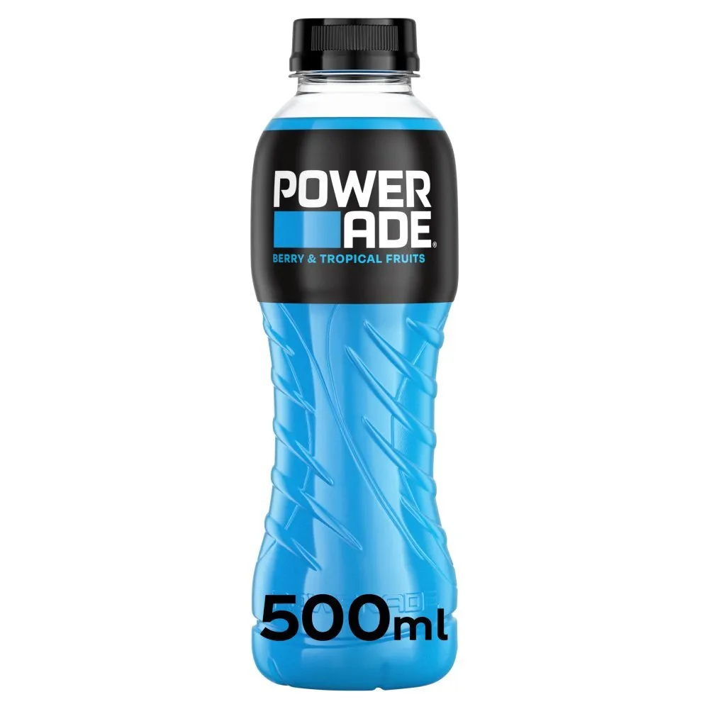 Powerade Berry & Tropical BLUE 12 Pack (500ml Plastic Bottle)