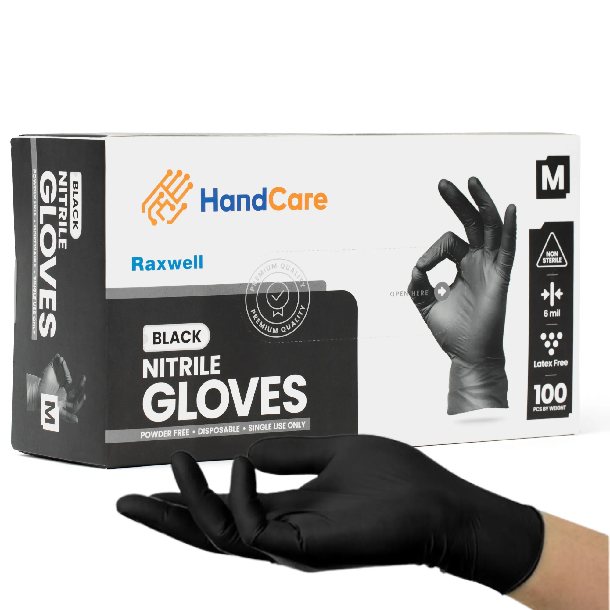 Nitrile Disposable Gloves (100 Pack)
