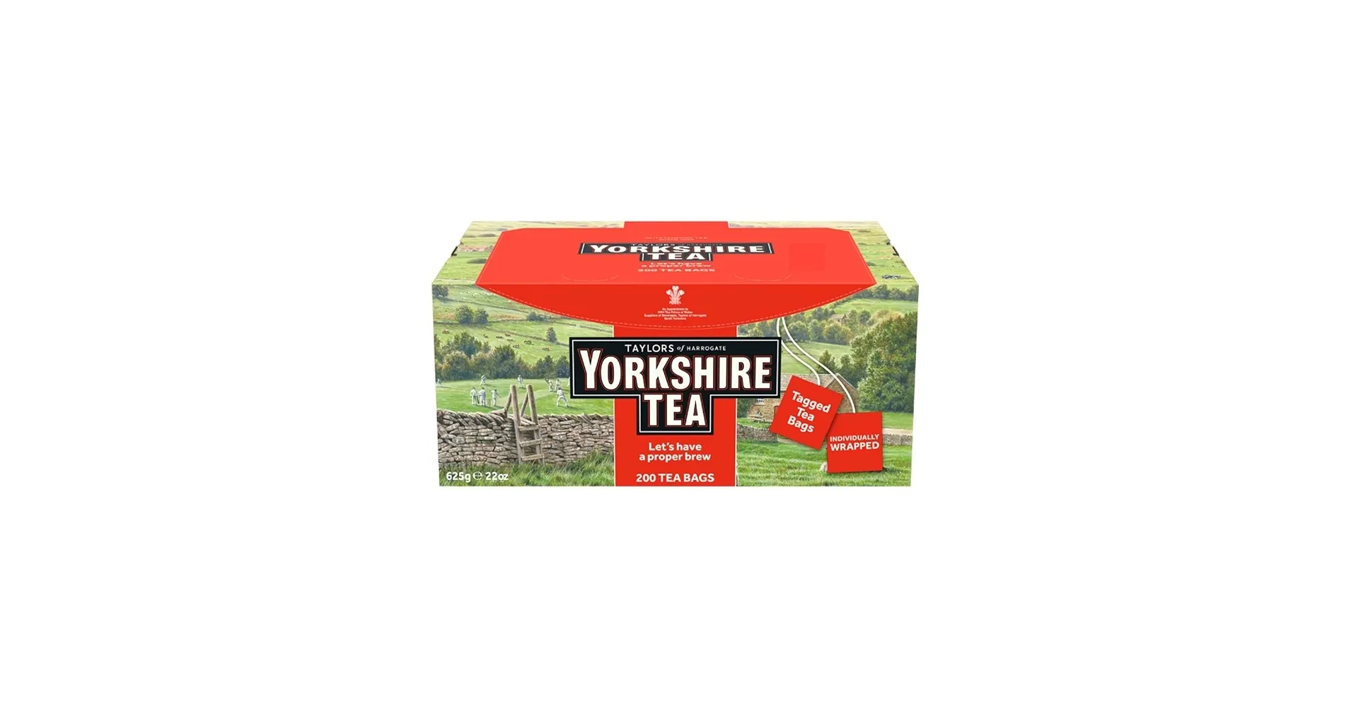 Yorkshire Tea Bags individually Wrapped (200 Bags)