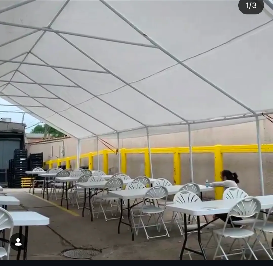 20 X 40 FRAME TENT INFORMATION & SEATING