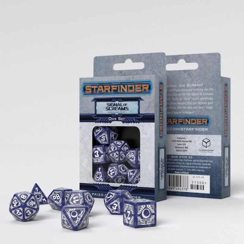 Starfinder Signal Of Screams Dice Set 7 - Q Workshop