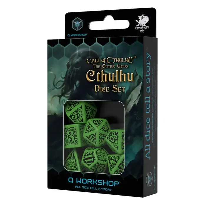 Call Of Cthulhu The Outer Gods Cthulhu Dice Set 7 (Q Workshop)