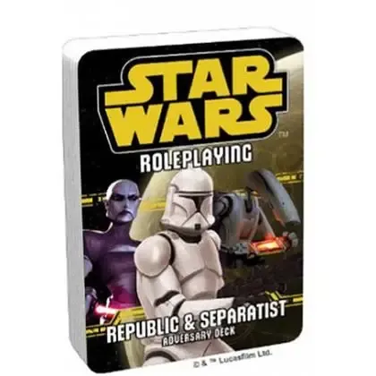 Star Wars RPG Republic and Separatist Adversary Deck