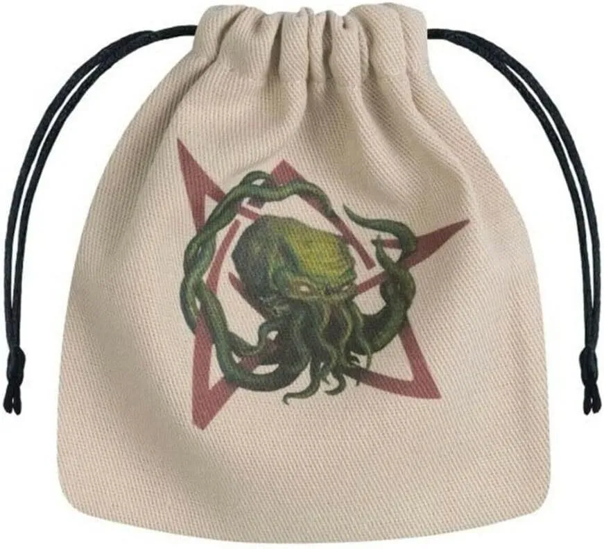 Call Of Cthulhu Dice Bag Beige And Multicolour (Q Workshop)