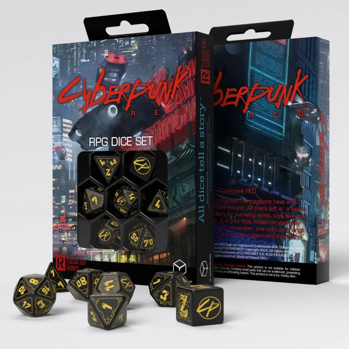 Cyberpunk Red Dice Set: Wet Work Dice Set 7 (Q Workshop)